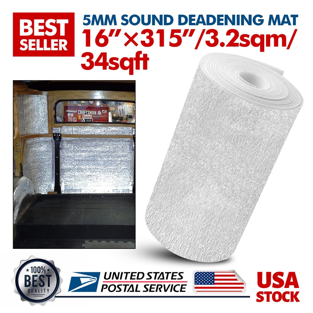 315''x16'' Sound Deadener Noise Deadening Mat Car&Home Heat Shield Insulation US