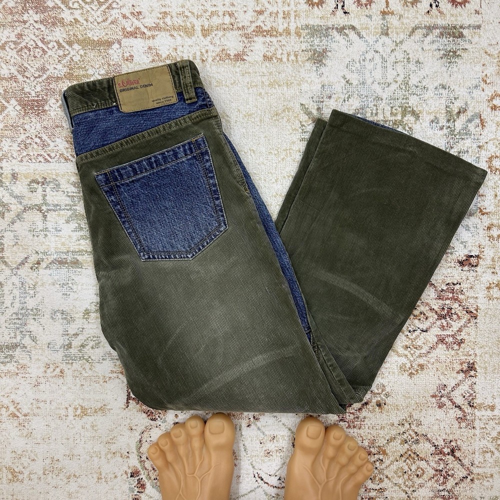 Vintage Velvet Jeans Y2K 00s style USA Grunge Crazy Fit Archive Japanese Style