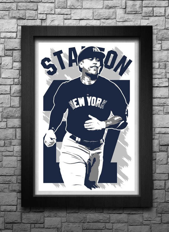 GIANCARLO STANTON art print/poster NEW YORK YANKEES FREE S&H! JERSEY