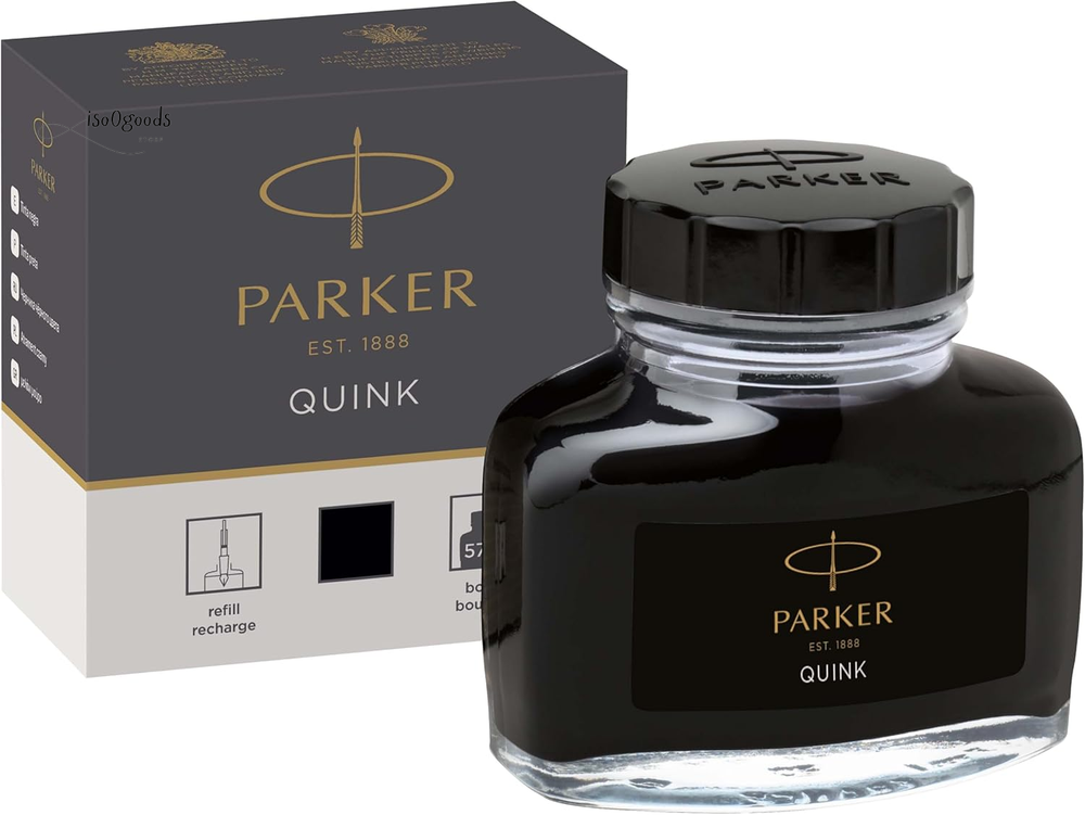 Fountain Pen Ink Bottle, Black QUINK Ink, 57 Ml Fountain Pen Refill