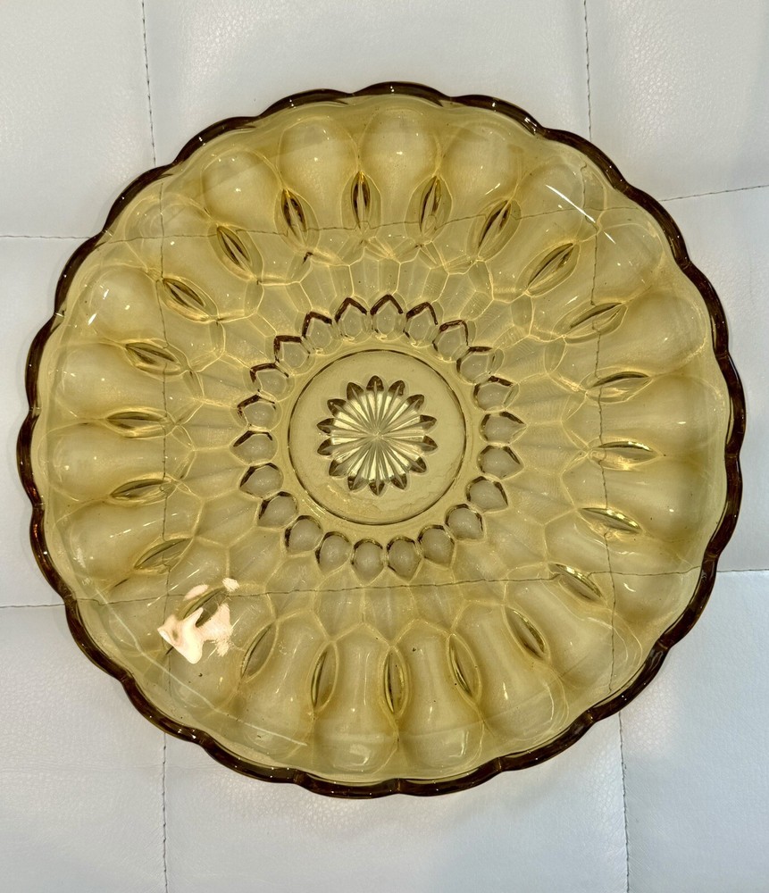 Vintage Fairfield Amber by ANCHOR HOCKING Glass 10