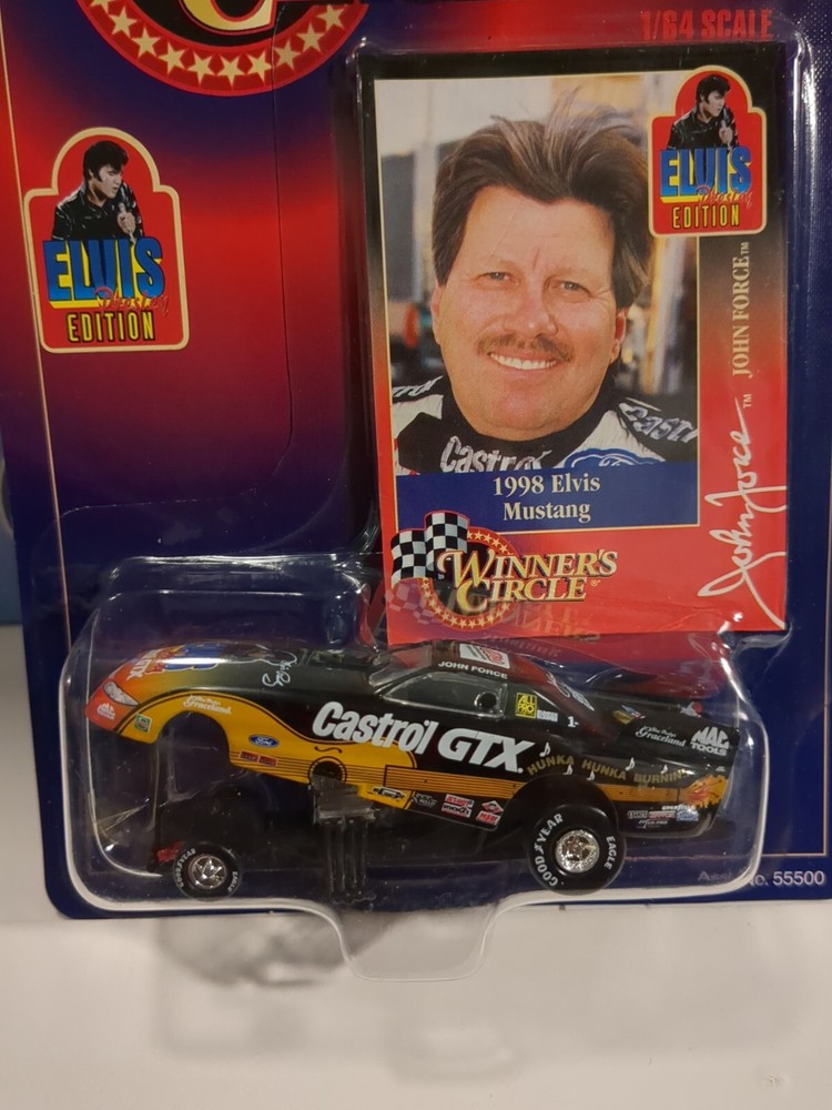 VINTAGE 1998 HASBRO WINNERS CIRCLE NHRA JOHN FORCE ELVIS PRESTAGE EDITION