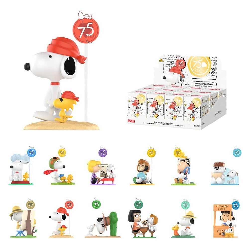 POP MART Peanuts 75th Anniversary Snoopy Comic Life Series Figure Assorted Box