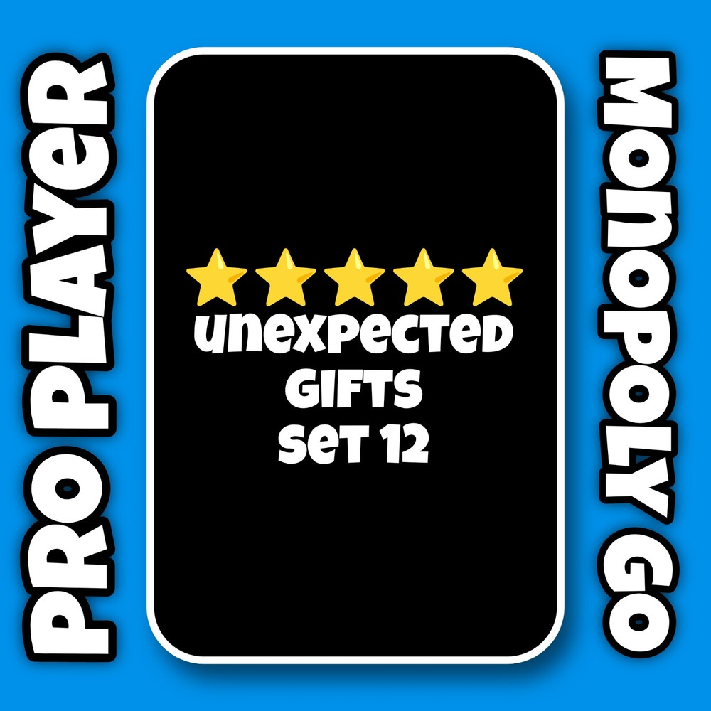 UNEXPECTED GIFTS Set 12 For MonoGo 5 Stars Sticker ⚡ Instant Sent