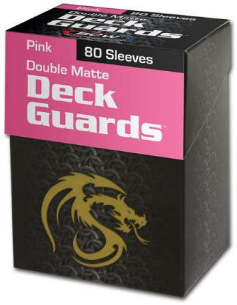 Deck Guards Matte Boxed Sleeves (80ct) - Pink BCW GAMING SUPPLY BRAND NEW