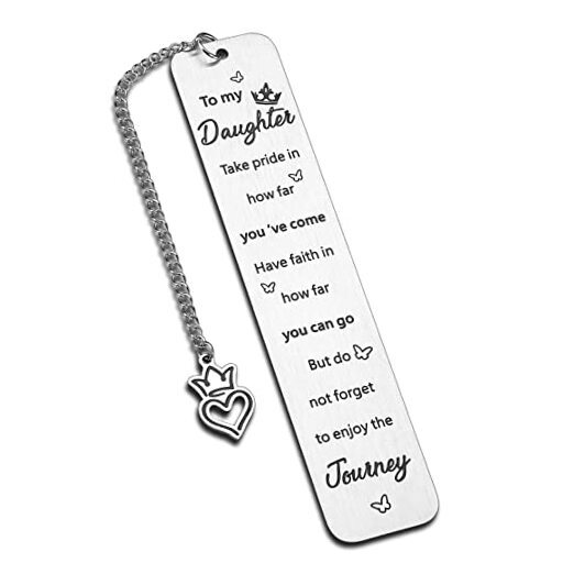 Daughter Gift from Mom Inspirational Bookmark Stocking Stuffers for Teen Girls