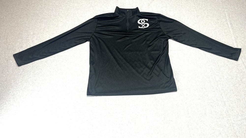 Chicago White Sox Pullover Quarter Zip Long Sleeve Shirt XL