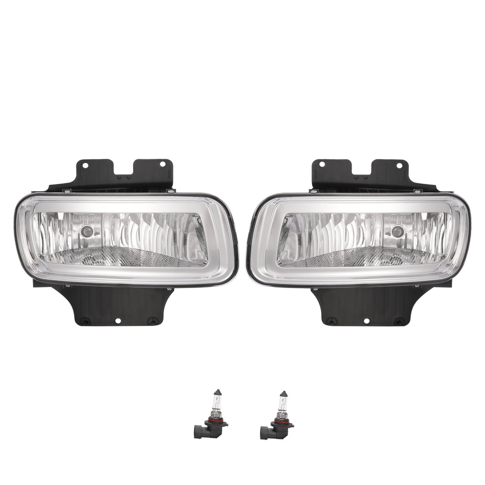 Fog Light Fog Lamp Brackets W/Bulb For Ford F150 04-06 Lincoln Mark LT 06 LH&RH