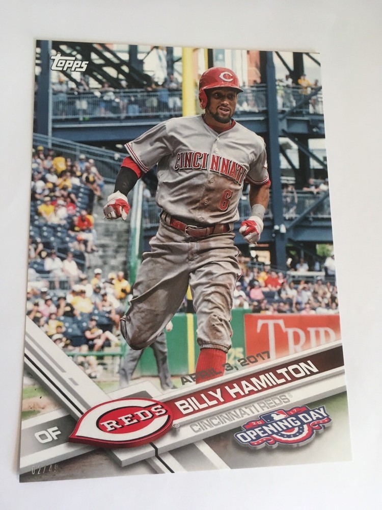 2017 Topps Opening Day Billy Hamilton Reds 5x7 02/49 Limited Edition 199