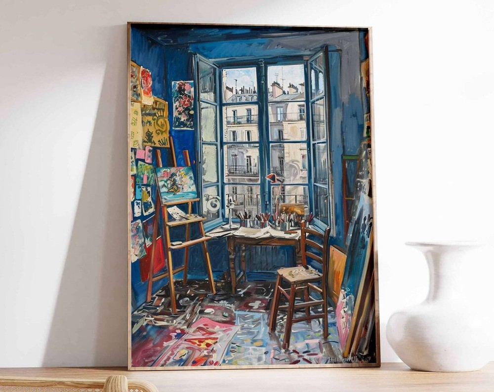 Artists Paint Studio Poster Art Studio Print Painting Art Artistic Wall Art