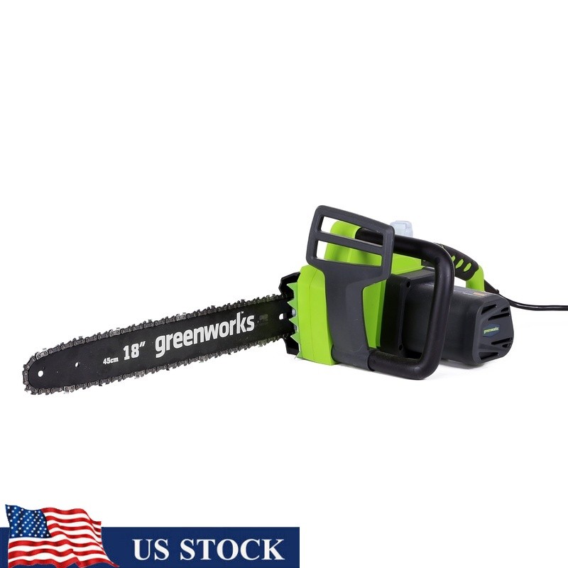18-Inch 14.5A Corded Electric Chainsaw with Auto Oiler & Tool-Free Tensioning