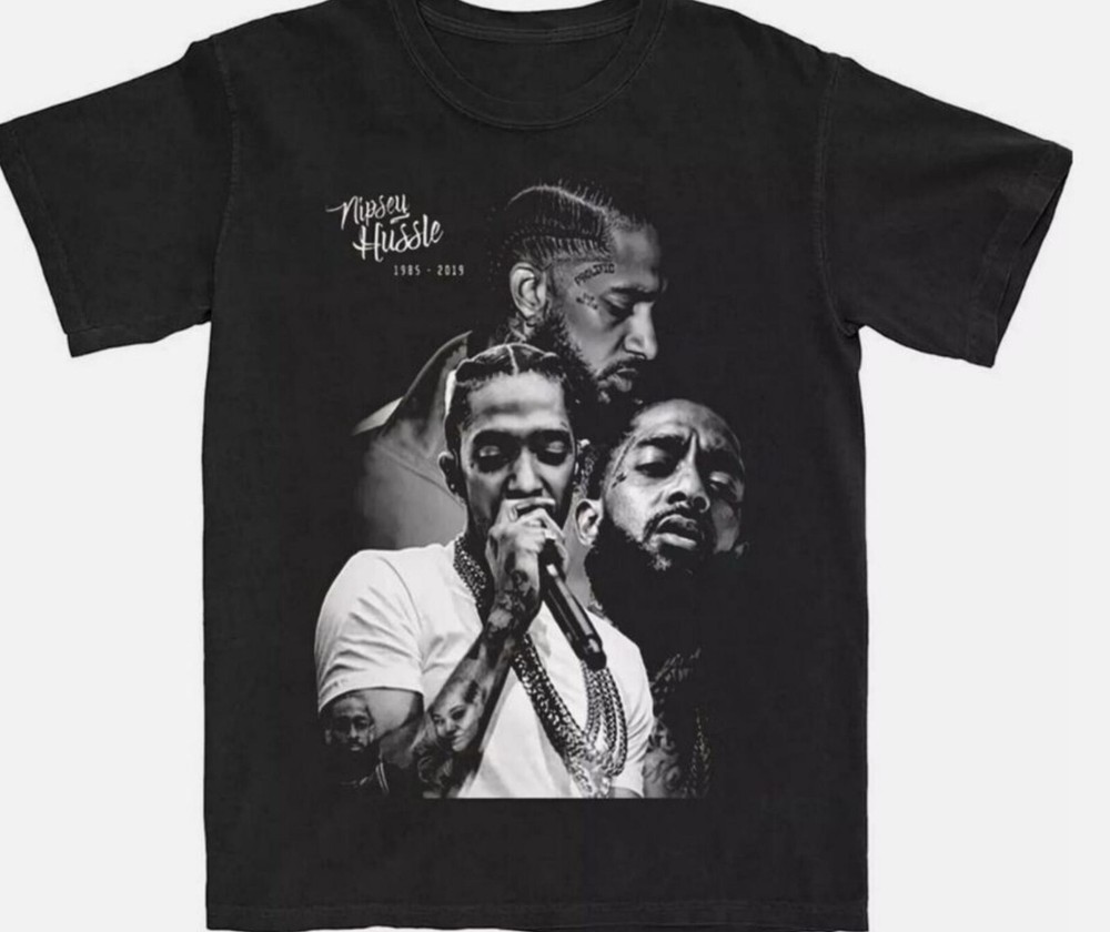 Nipsey Hussle Tribute T-Shirt Black Unisex All Sizes Fan Gift