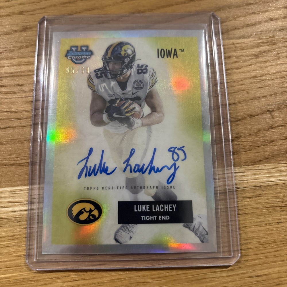 2024 Bowman Chrome University Luke Lachey 1955 Variation Auto #55BV-LL Iowa