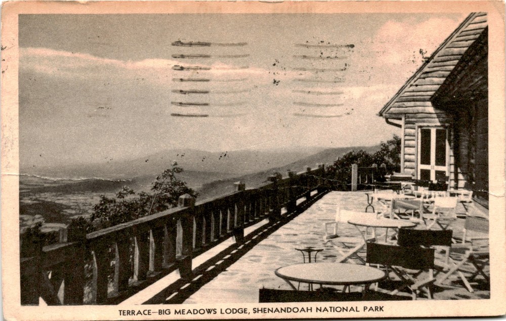 TERRACE-BIG MEADOWS LODGE, SHENANDOAH NATIONAL PARK, UNITED Postcard