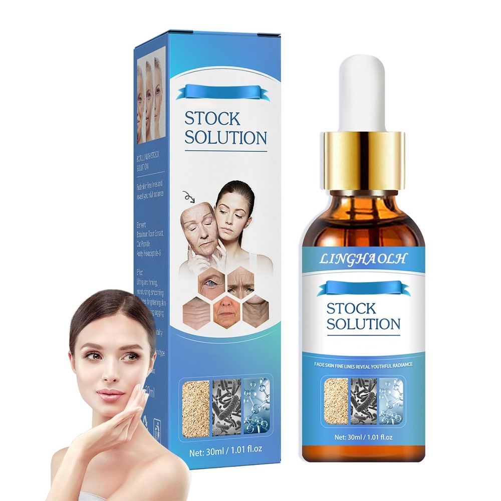 Hydrating Stock Solution Facial Serum,Collagen Face Serum  Bottle,Moisturizing