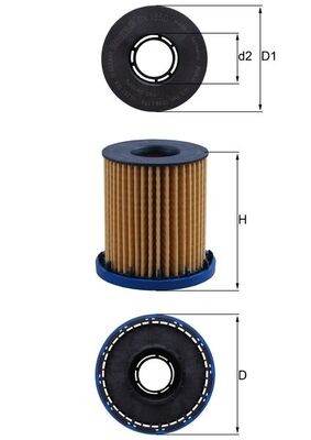 Oil filter for INSIGNIA B GRAND SPORT 1.5D/2.0D 08.19-, OPEL ASTRA K