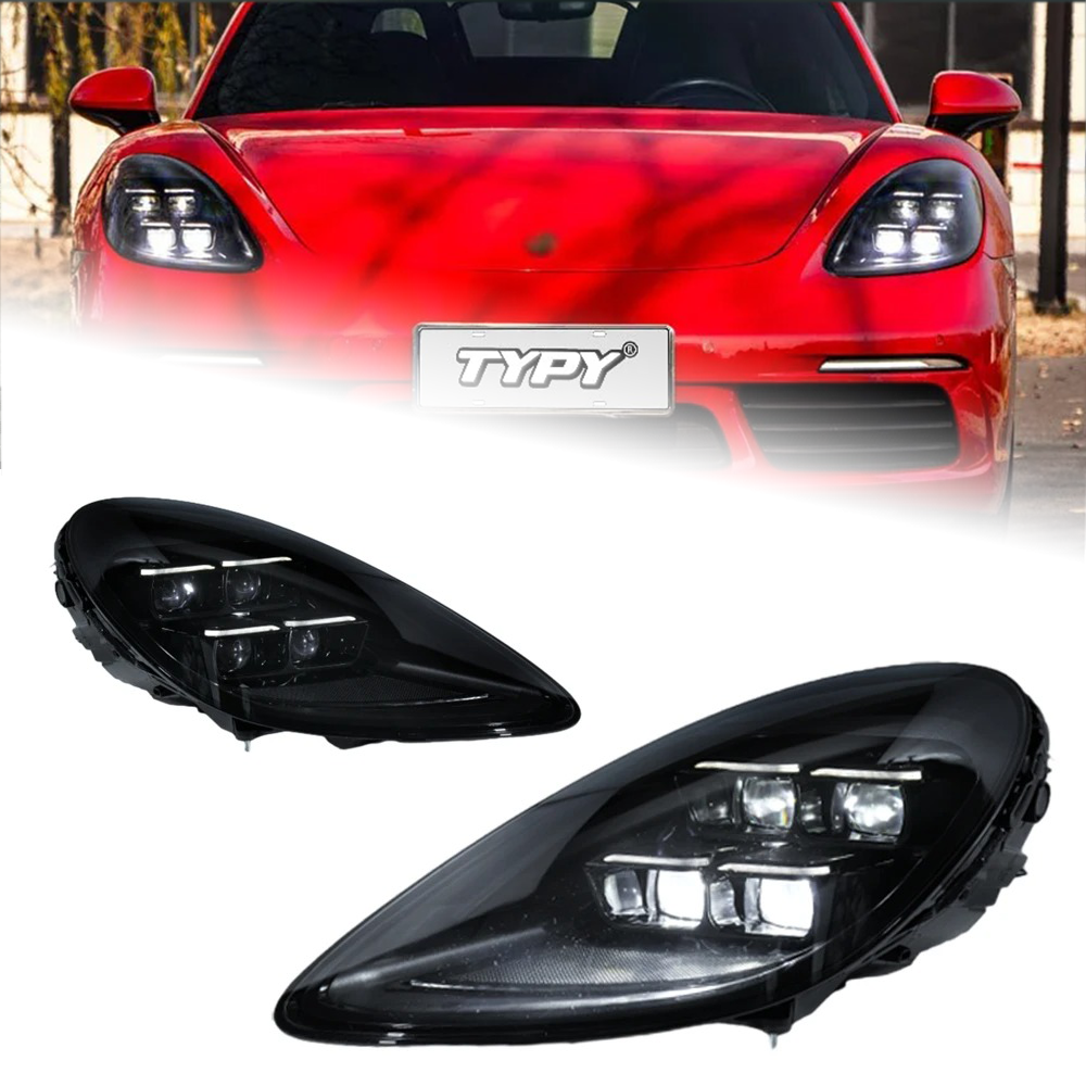 Matrix LED DRL Headlights for Porsche 718 982 Cayman Boxster 2016-2023