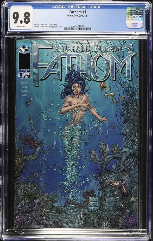 Fathom 1 CGC 9.8 Michael Turner Cover