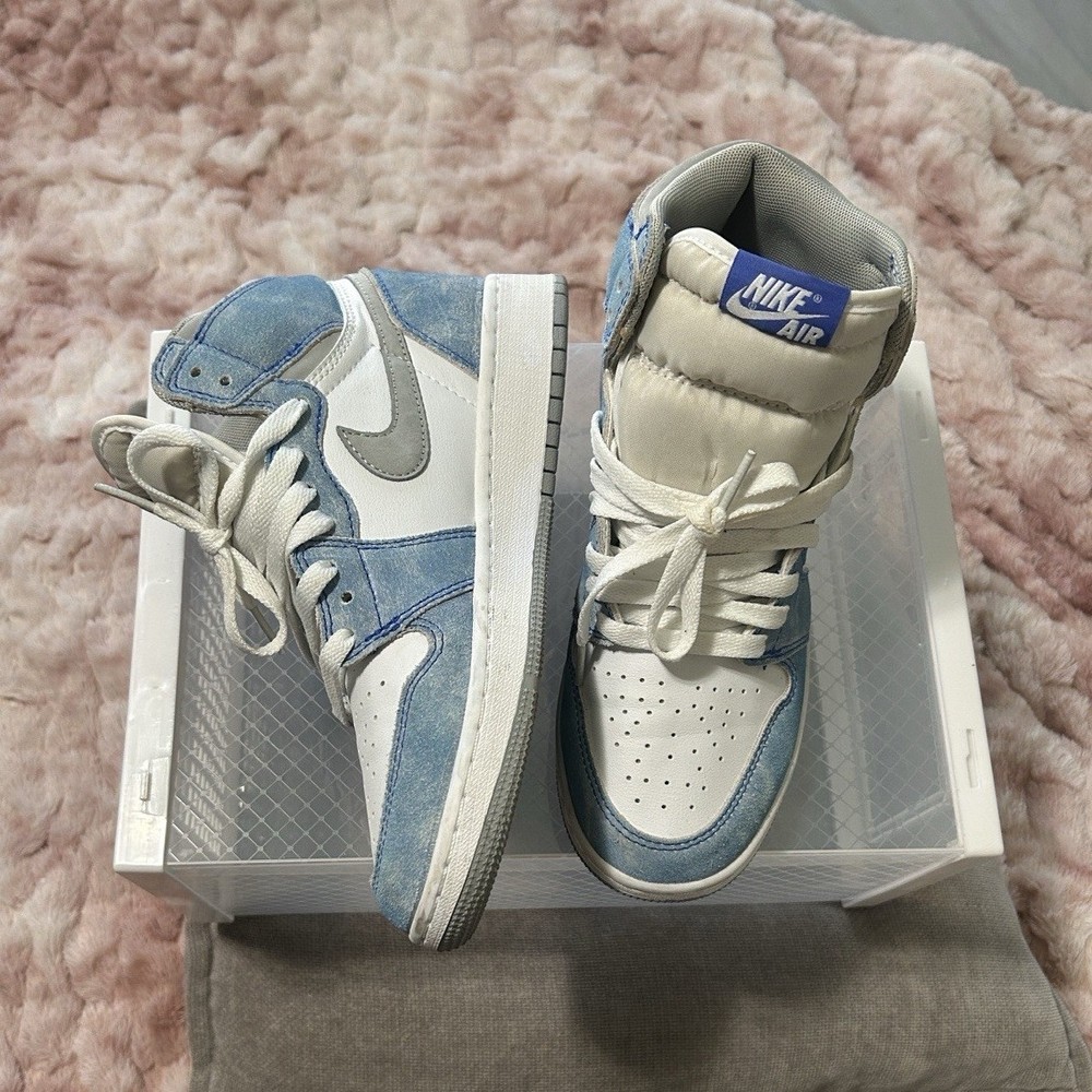 Nike Air Jordan 1 Retro High OG Hyper Royal 575441-402 Men's White Blue Sneaker