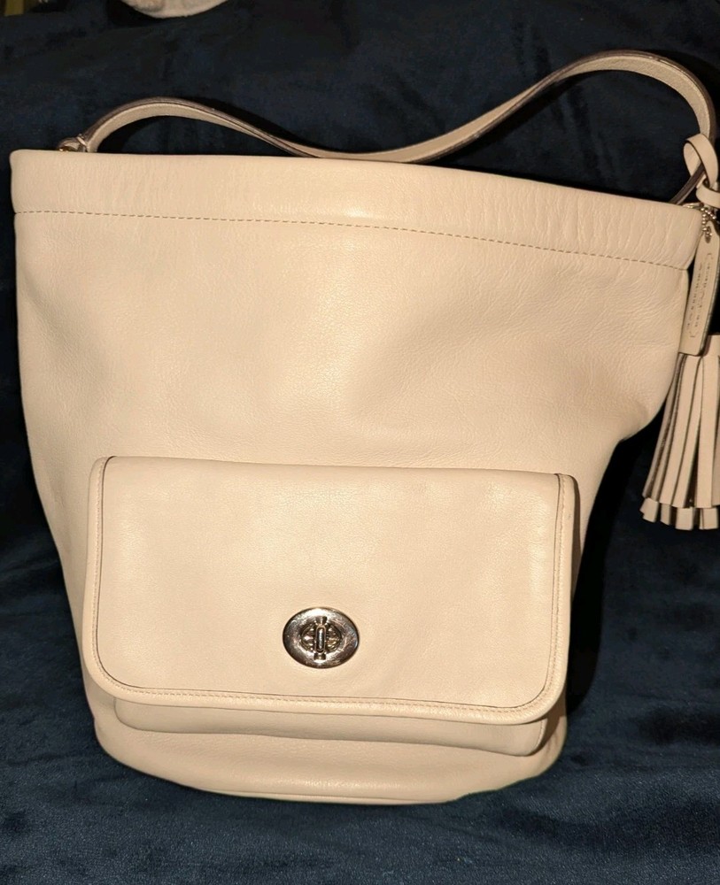 Vintage Coach Legacy Archival Bucket Bag Tassel Trim(21198)*
