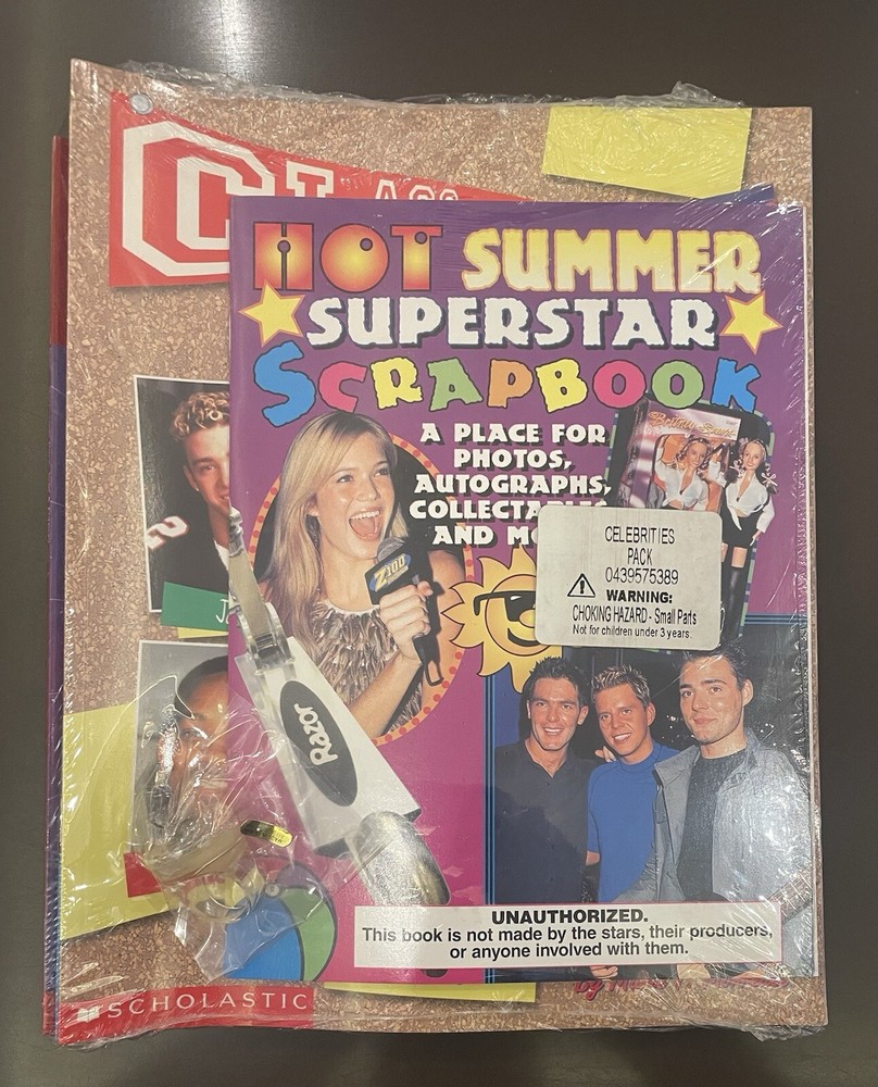 Pack of NSYNC Magazines (5)  Unopened In Plastic, 2000 Celebrities,  Scholastic
