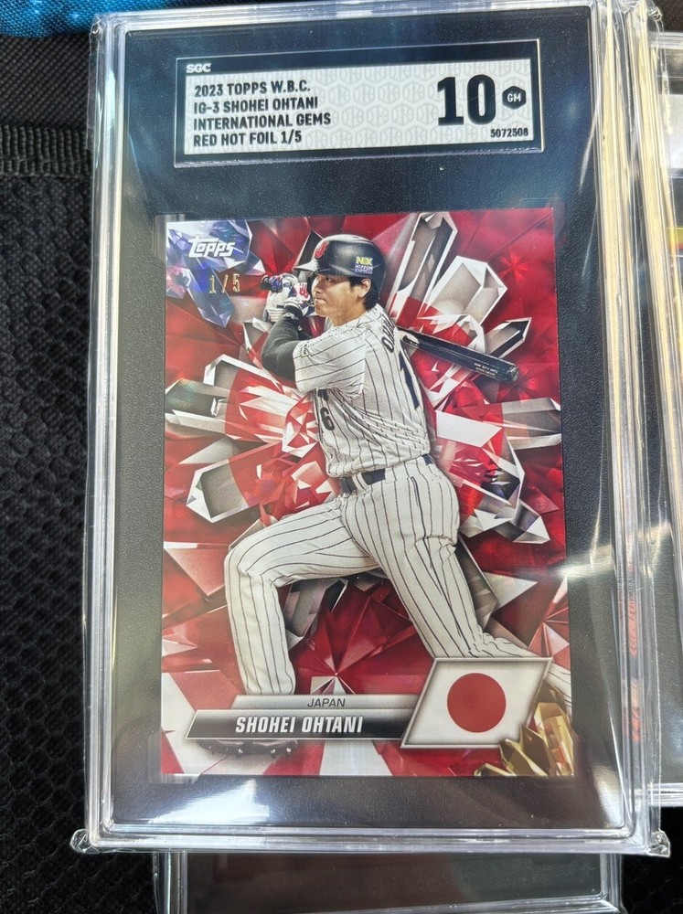Shohei Ohtani 2023 WBC Red 1/5 SGC 10 SP Gem