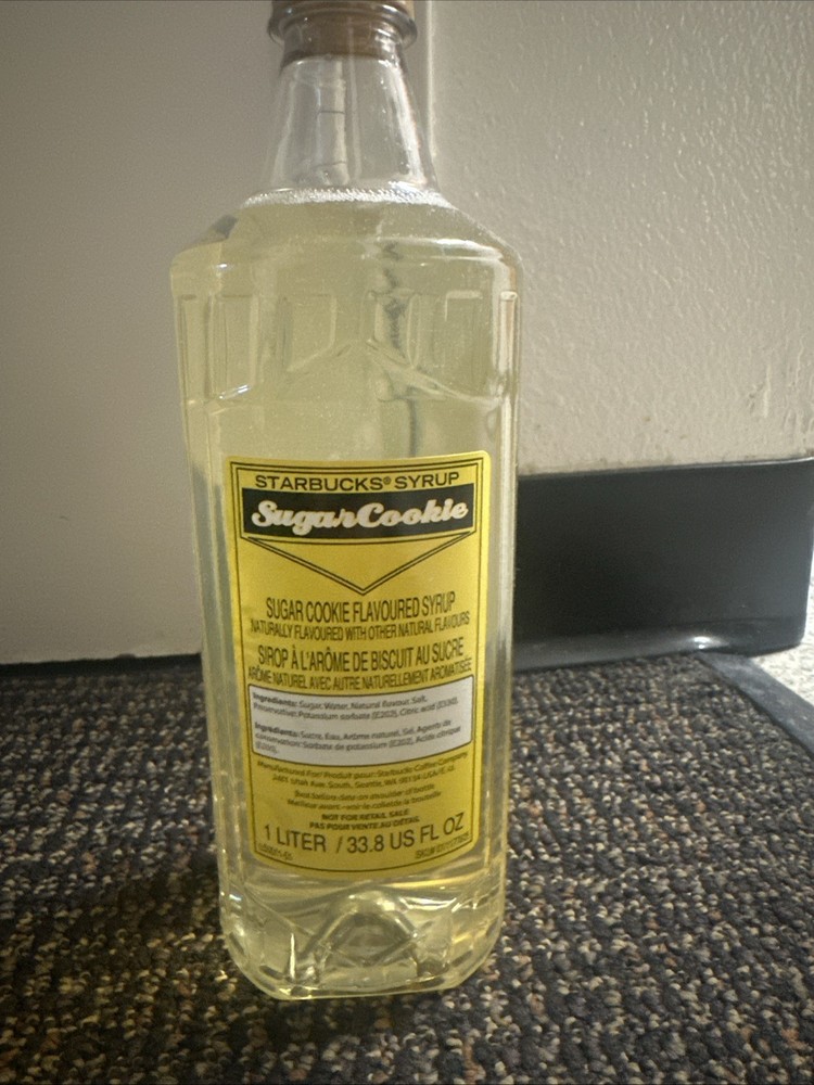 Starbucks Sugar Cookie Syrup 1L Limited Seasonal Holiday Flavor