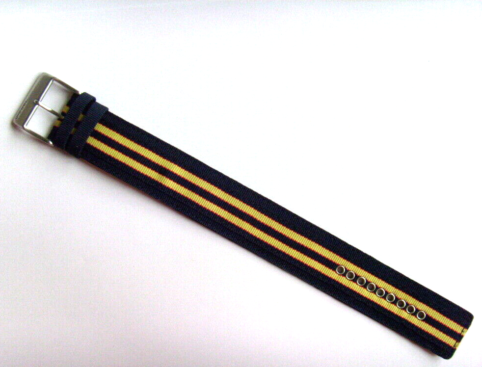 Diesel Original Spare Band Leather Textile DZ2059 Watch Blue Yellow Red Canvas