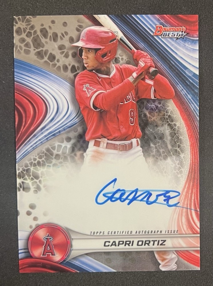 Capri Ortiz 2024 Bowman's Best Prospect On-Card Auto Los Angeles Angels Rookie