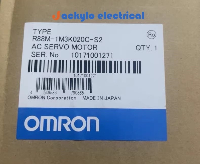 One New OMRON R88M-1M3K020C-S2 Servo Motor R88M1M3K020CS2 fast ship free tax