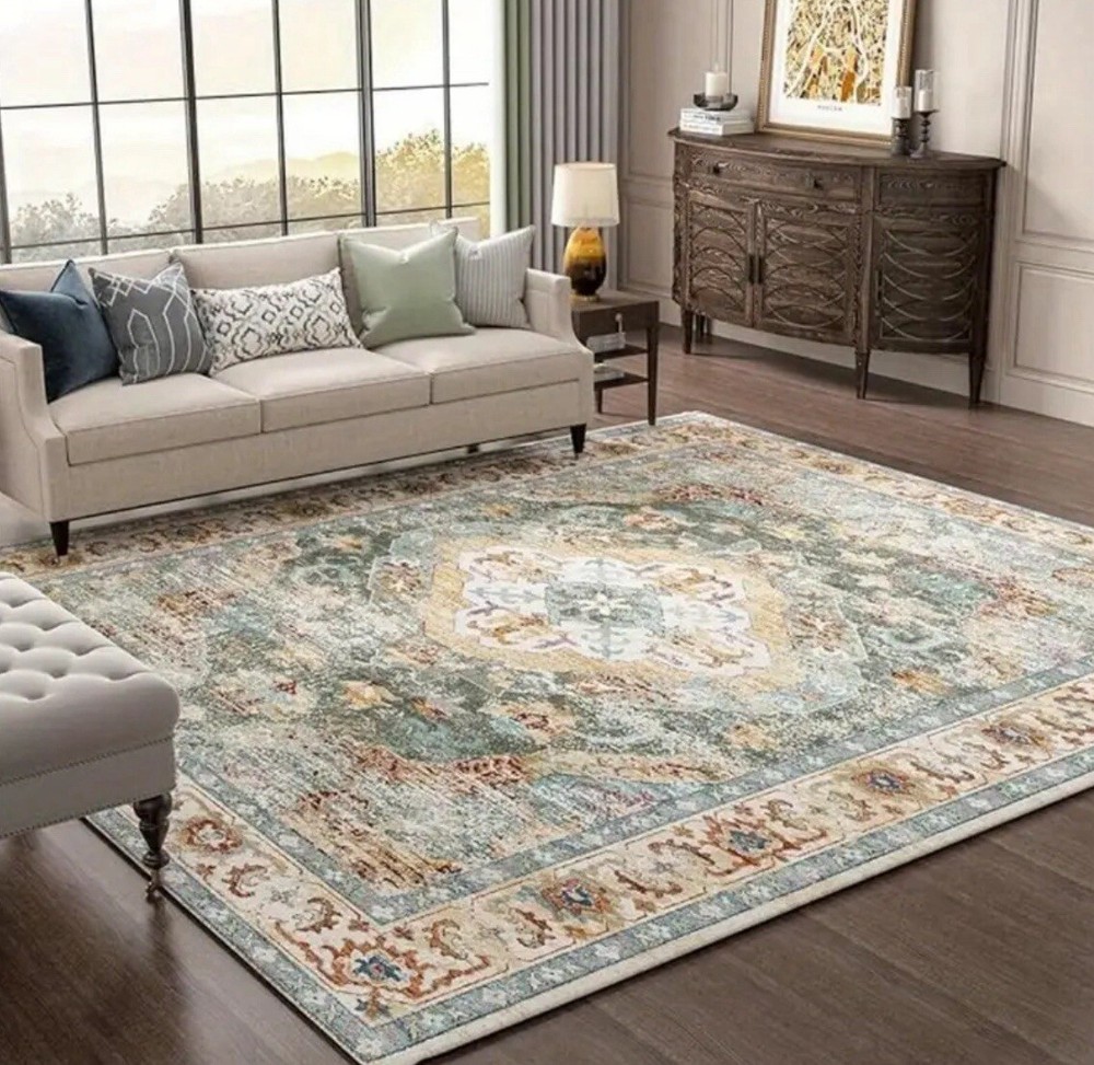 4x6 Faux Cashmere Bohemian Moroccan Rug Machine Washable Soft