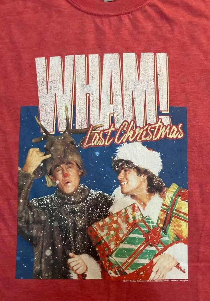 WHAM Band Last Christmas George Michael T Shirt S-5XL