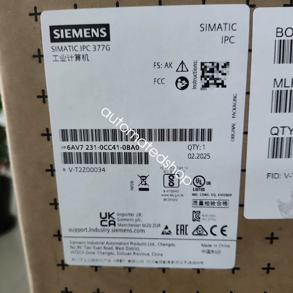 1pcs new SIEMENS 6AV7231-0CC41-0BA0 Industrial computer via FedEx or DHL