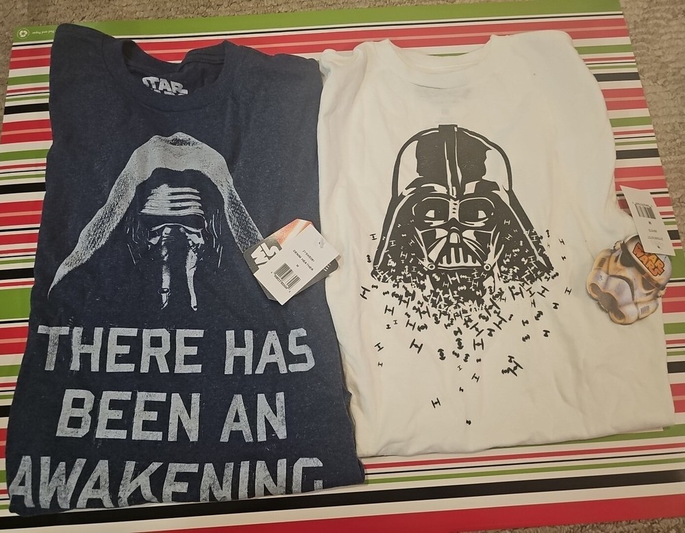 Star Wars Boys Cotton Short Sleeve T-Shirts Tee Shirts Lot of 2 NEW With Tags!