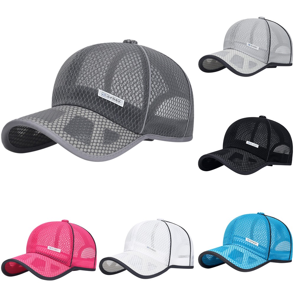 Unisex Classic Low Profile Mesh Baseball Cap Soft Unconstructed Adjustable Size