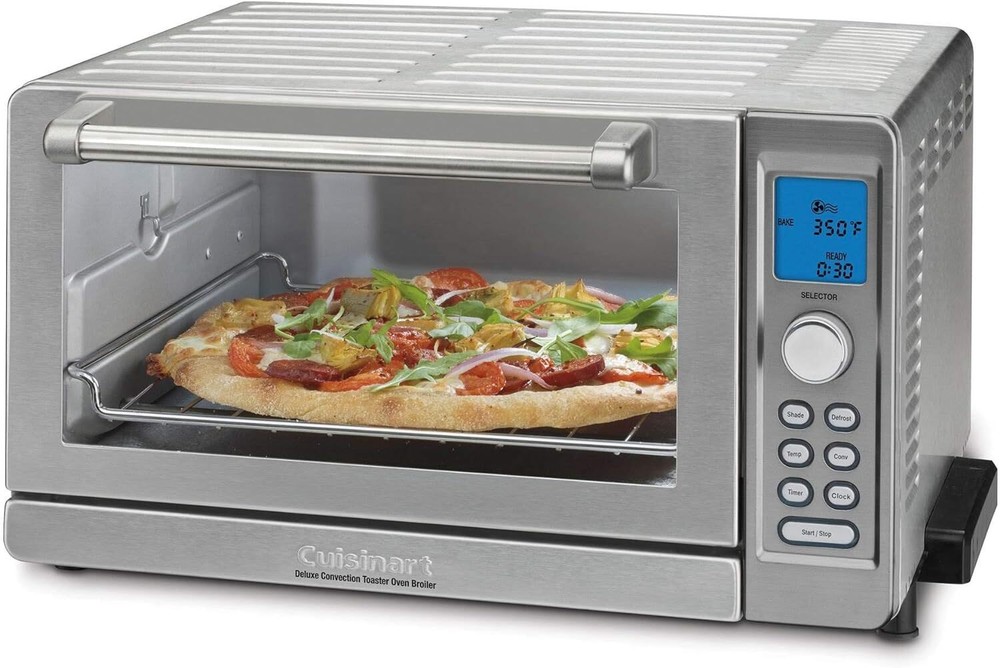 TOB-135N Deluxe Convection Toaster Oven Broiler, Brushed Stainless-Silver