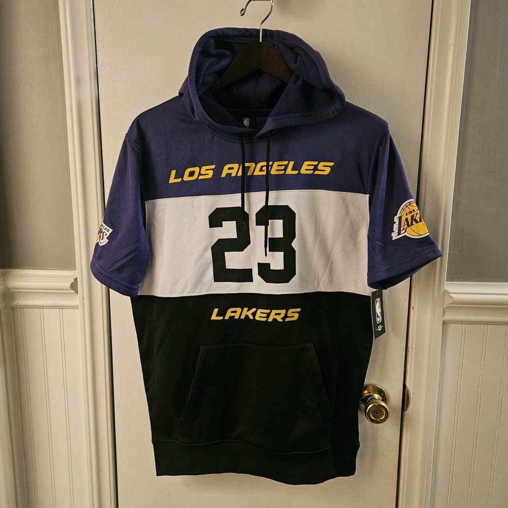 Lebron James #23 Hooded Sweatshirt Short Sleeve Size Men Small