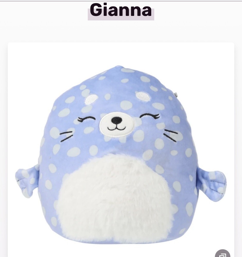 Squishmallows Gianna the Spotted Seal 7.5