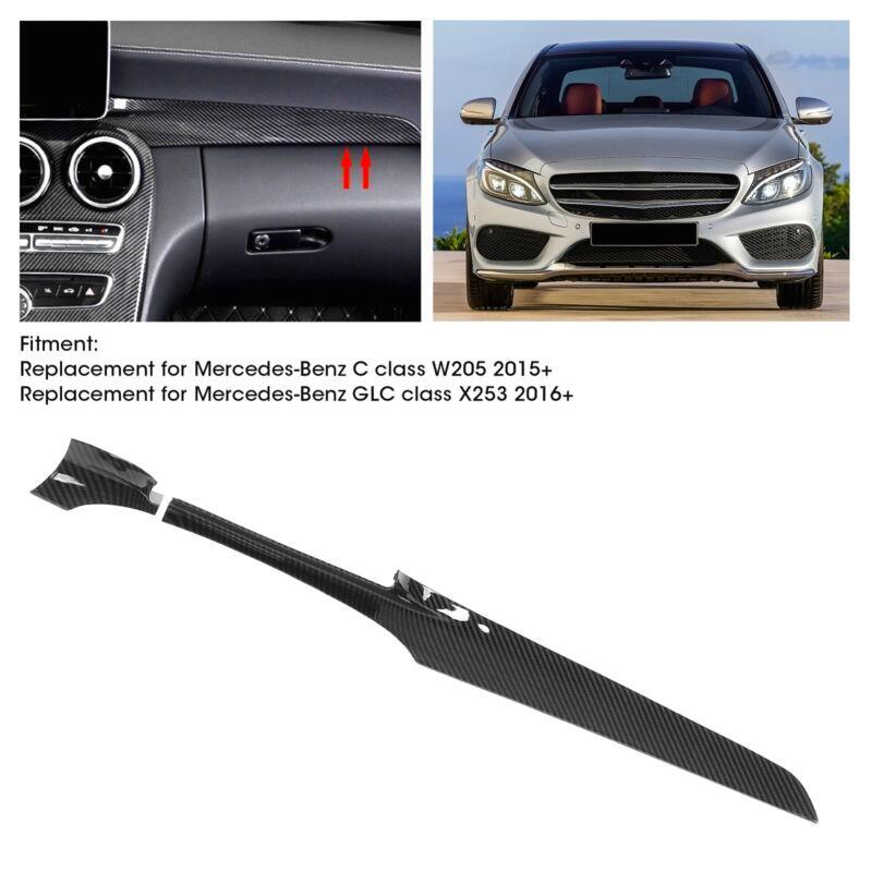 Center Console Dashboard Trim Cover for C Class W205 2015 Up Carbon Fiber Style