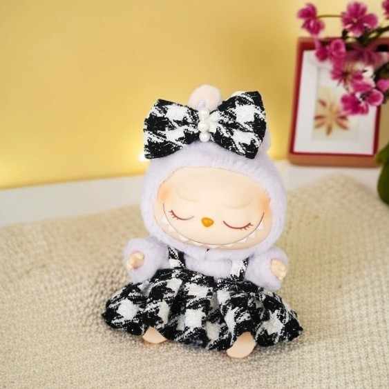 POP MART LABUBU Monsters Plush Doll Suspender Outfit No Dolls