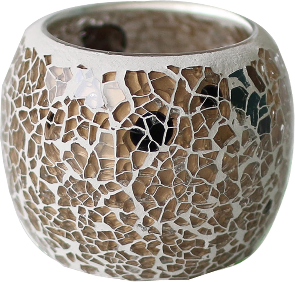 Romantic Mosaic Cracked Candle Holders for Wedding Dinner Decor