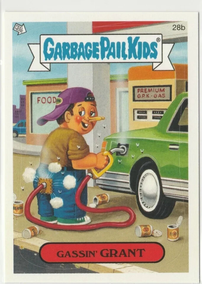 Gassin Grant 28b Garbage Pail Kids GPK 2005 All New Series 4 ANS4