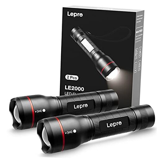 LED Tactical Flashlight LE000- High Lumen, Super Bright, 5 Lighting Modes, 2