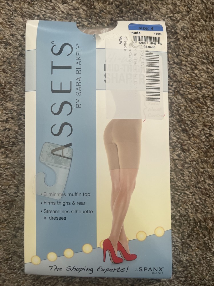 Spanx Women’s Nude Hi-Waist Mid-Thigh Shaper Size 4