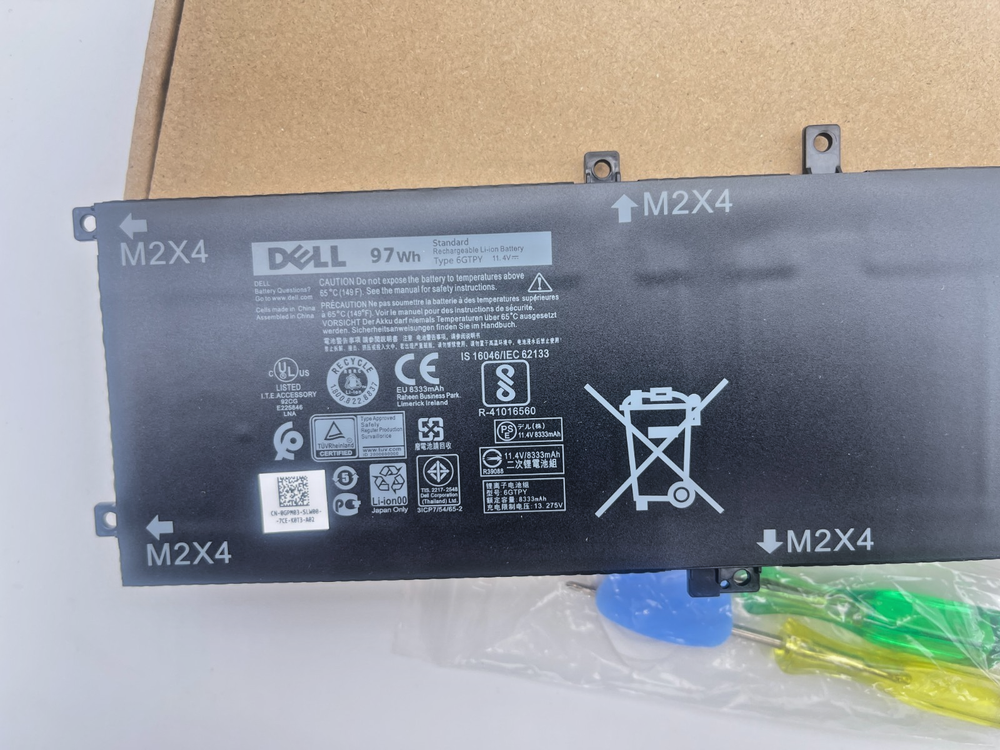 New Genuine 6GTPY 97Wh Battery For Dell Precision 5520 5530 XPS 15 9560 9570 OEM