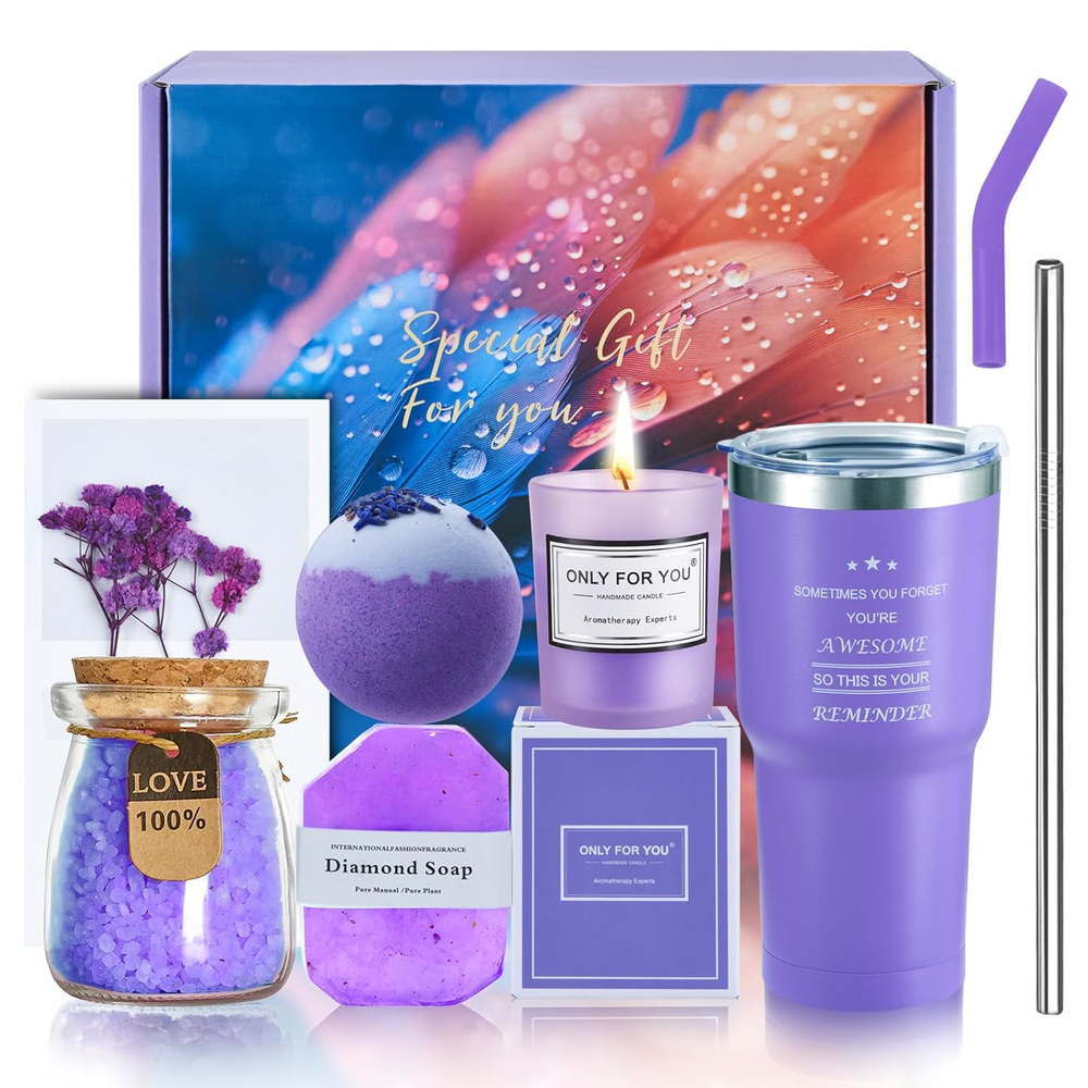 Relaxing Spa Gift Basket, Valentines Day Gifts for Women, Birthday Gifts for Wom