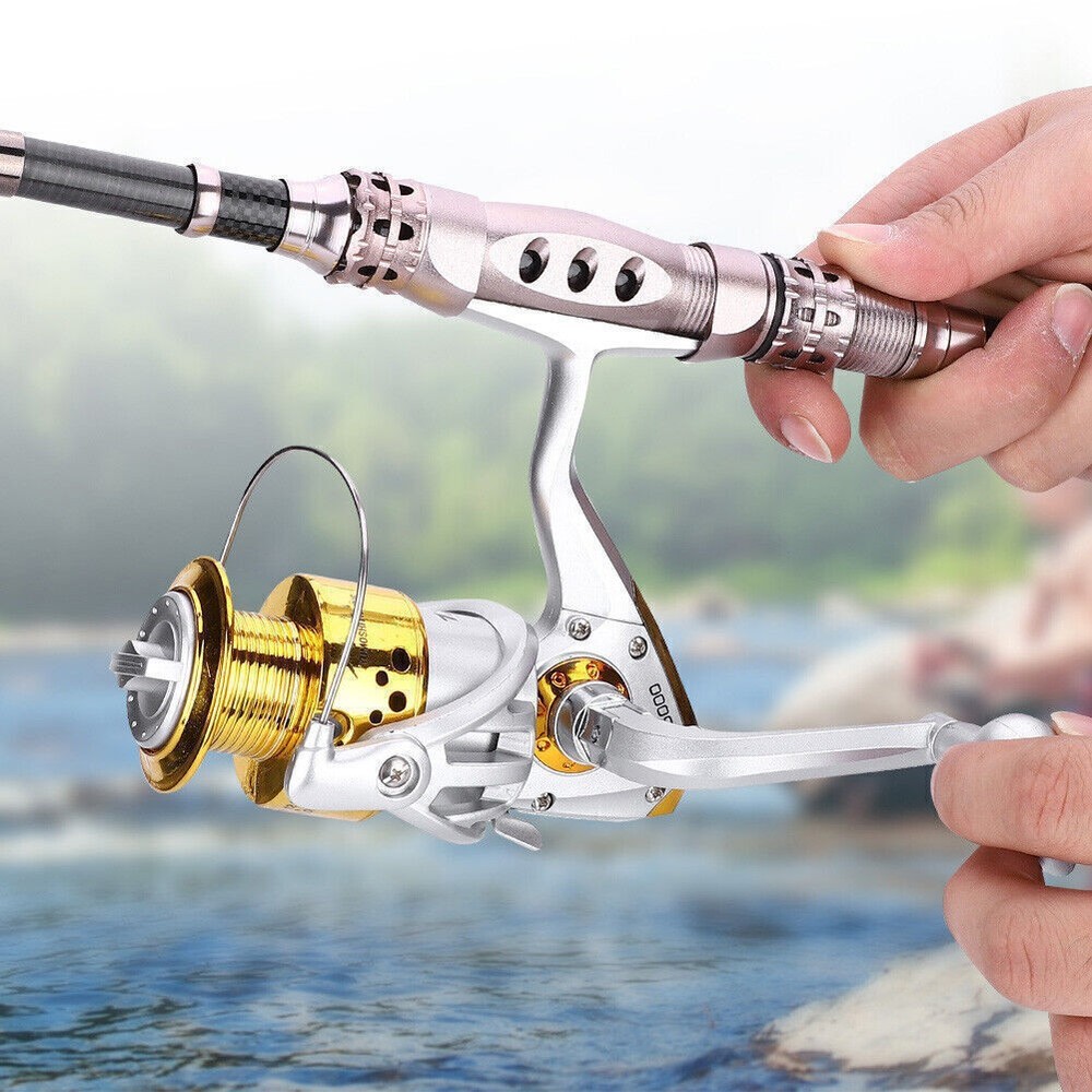 Saltwater Spinning Reel 1000-7000 Size 5.5:1 Gear Ratio Ice Fishing Plastic Line Wheel