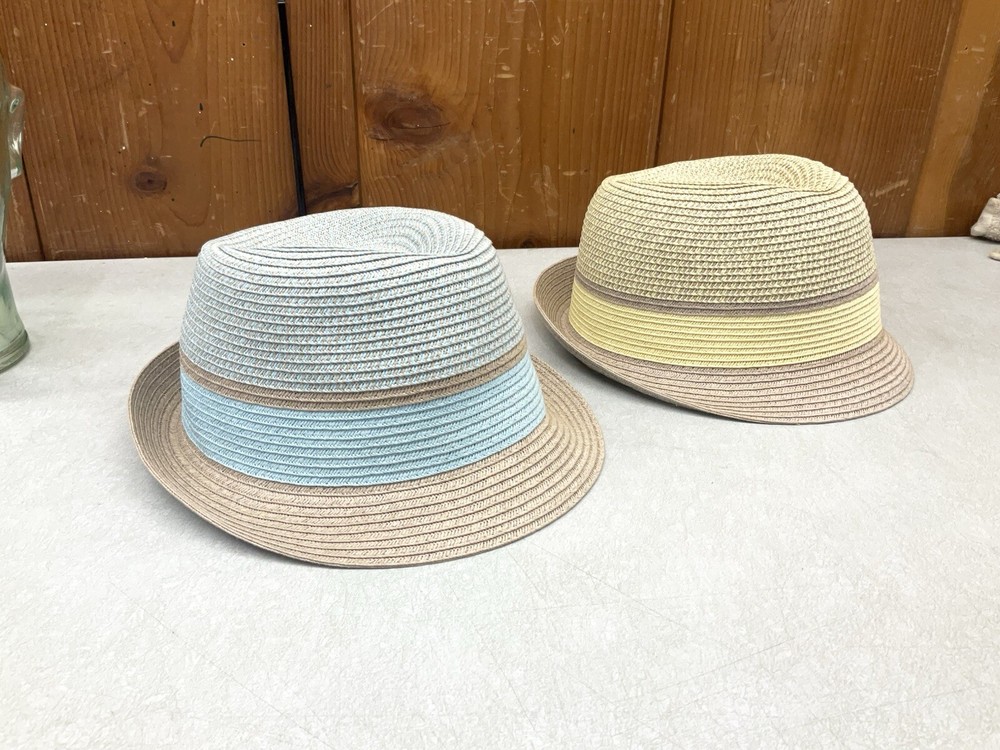 Stacy Adams Stingy Brim Paper Braid Fedora Trilby Hat for Men in Sizes L/XL