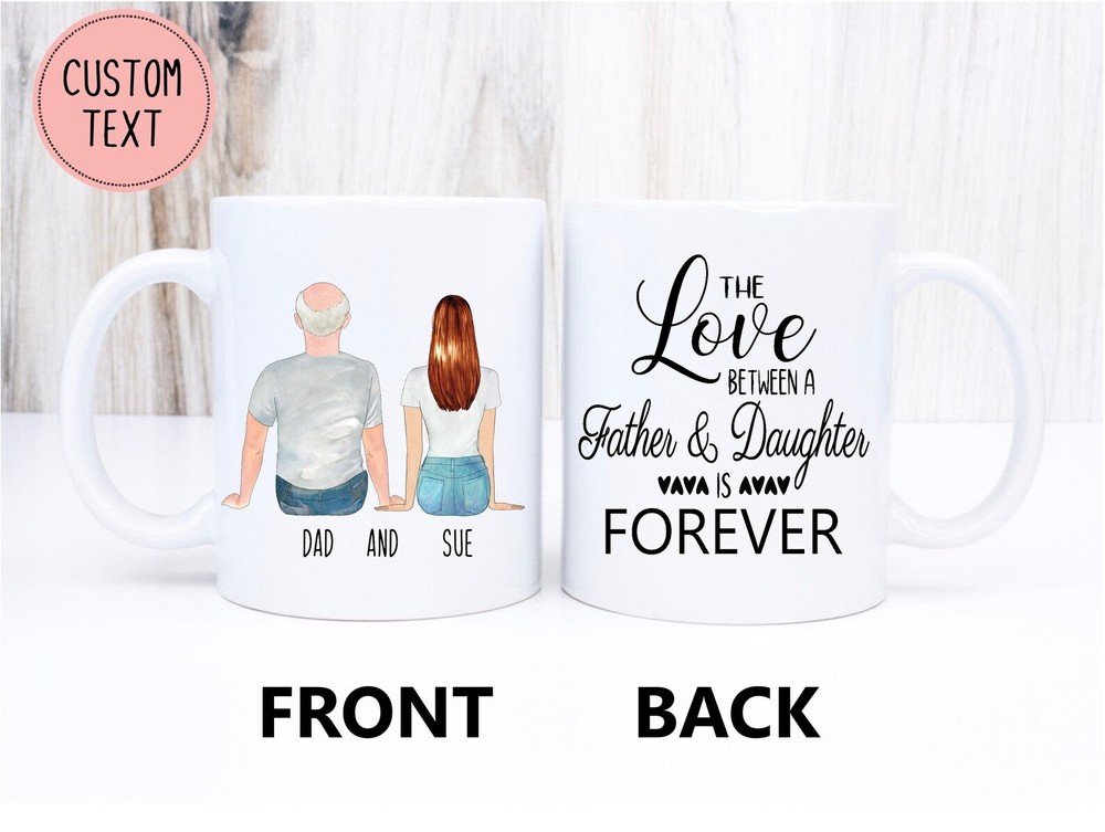 Love Between Father And Daughter Mug Fathers Day Gift Daughter Dad Mug