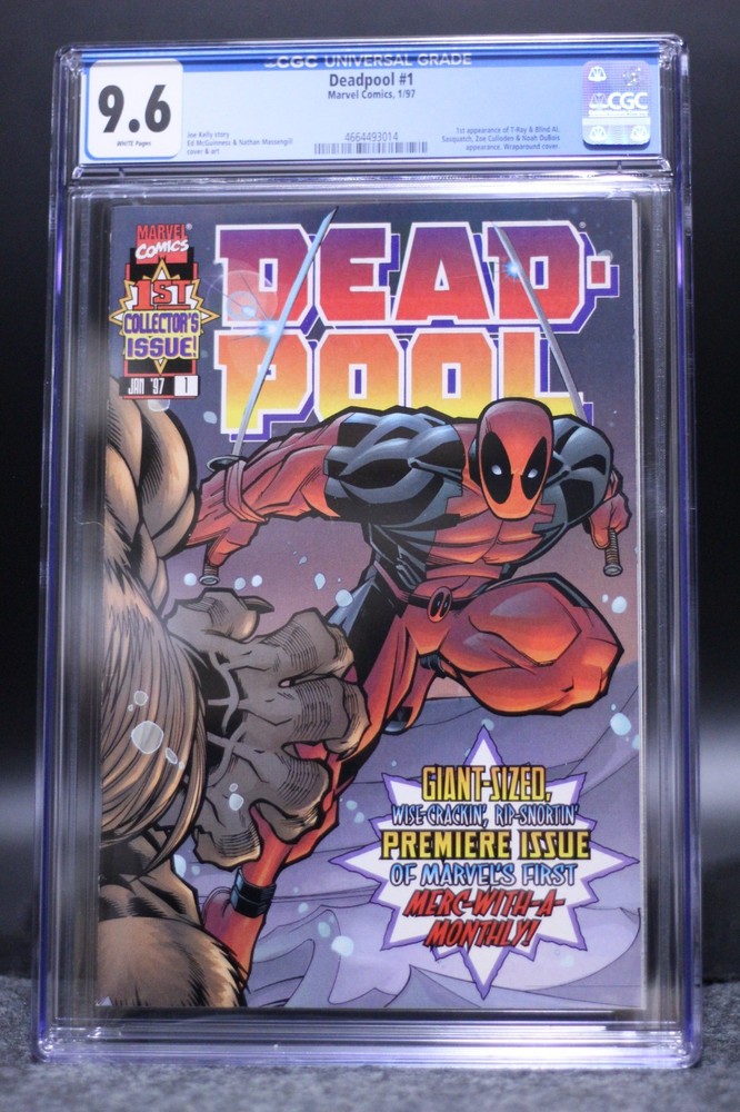 Deadpool (1997) #1 1st Print Cover A CGC 9.6 White Pgs 1st App T-Ray & Blind AI